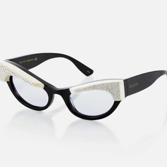 GUCCI Hollywood Cat Eye Sunglasses - Retro - Rhinestone - Picture 2 of 11